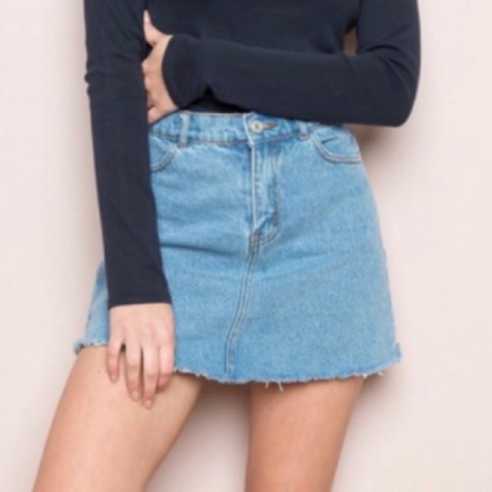 Brandy Melville Denim Mini Skirt